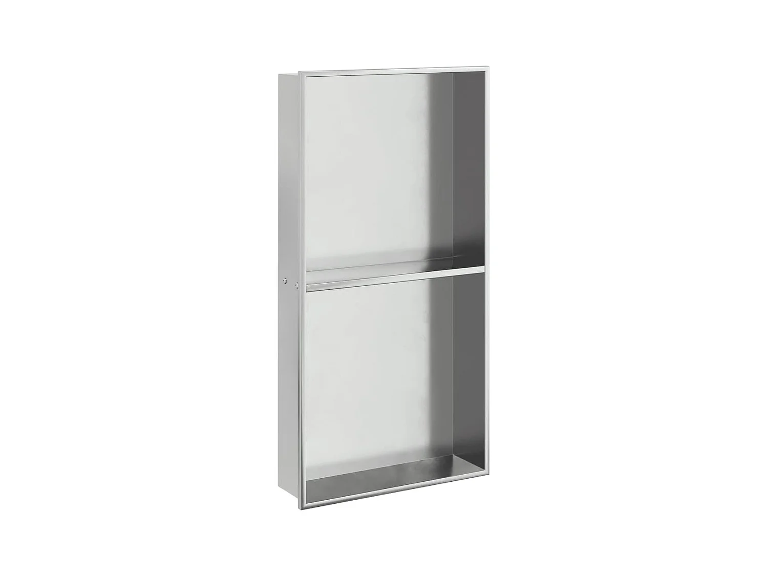 Niche de douche argenté brossé 32x62x9 cm acier inoxydable FR272827