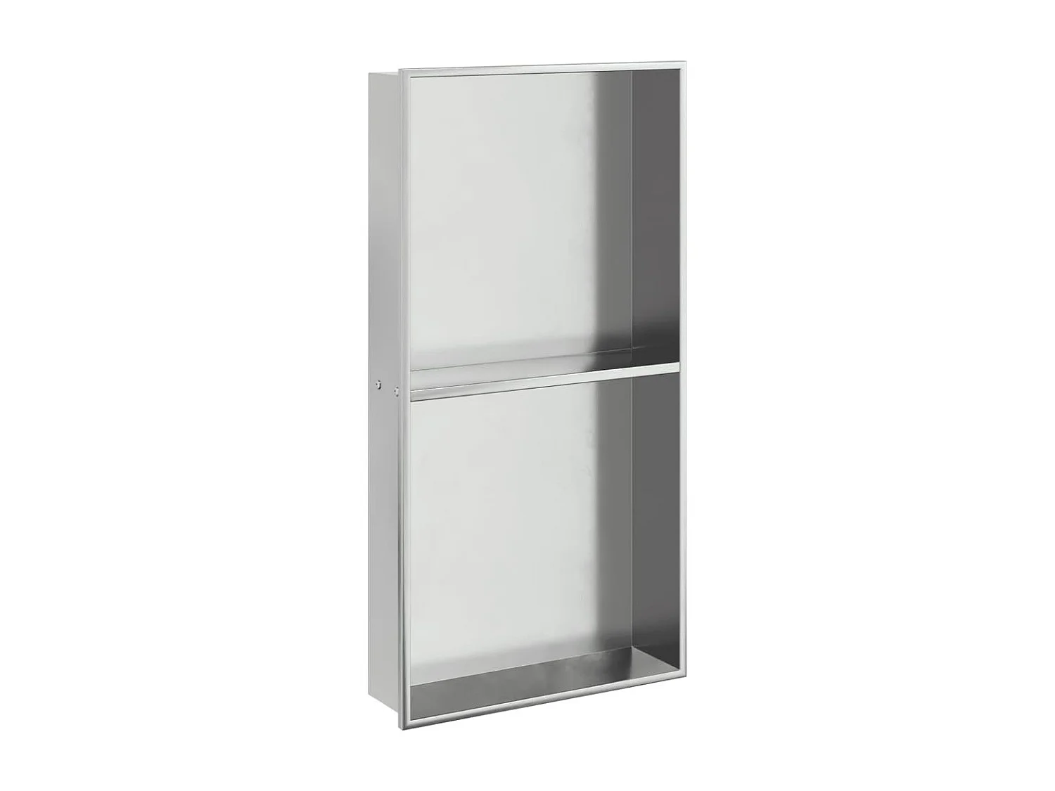 Niche de douche argenté brossé 32x62x9 cm acier inoxydable FR272827