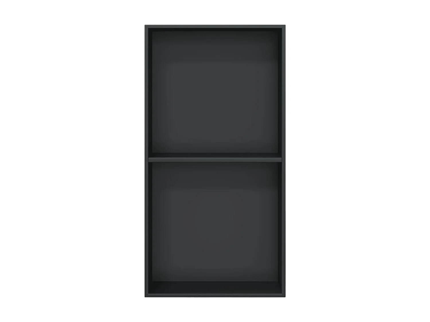 Hornacina ducha acero inoxidable negro mate 32x62x9 cm ES638788