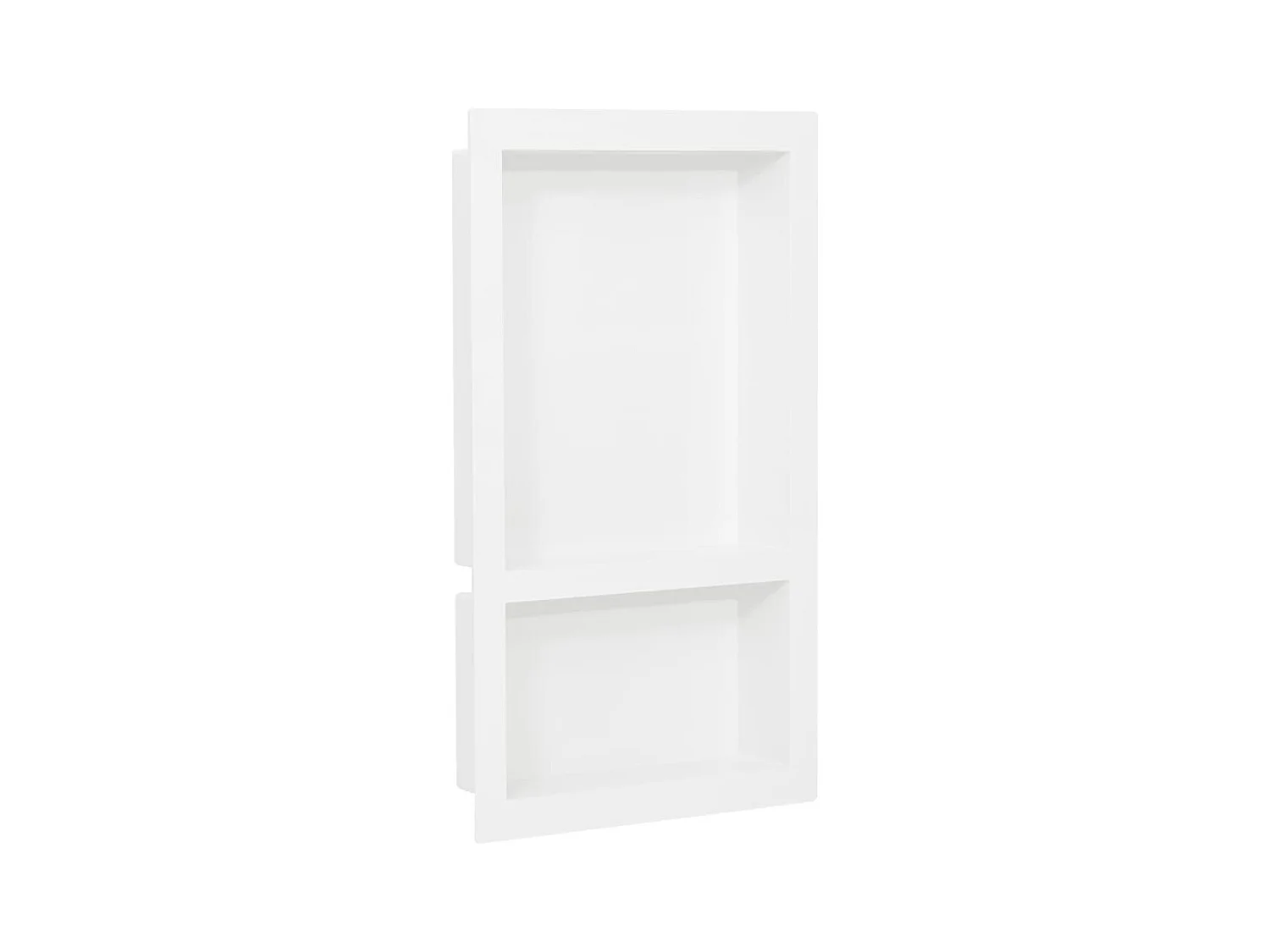 Niche de douche avec 2 compartiments Blanc brillant 41x69x9 cm FR919416