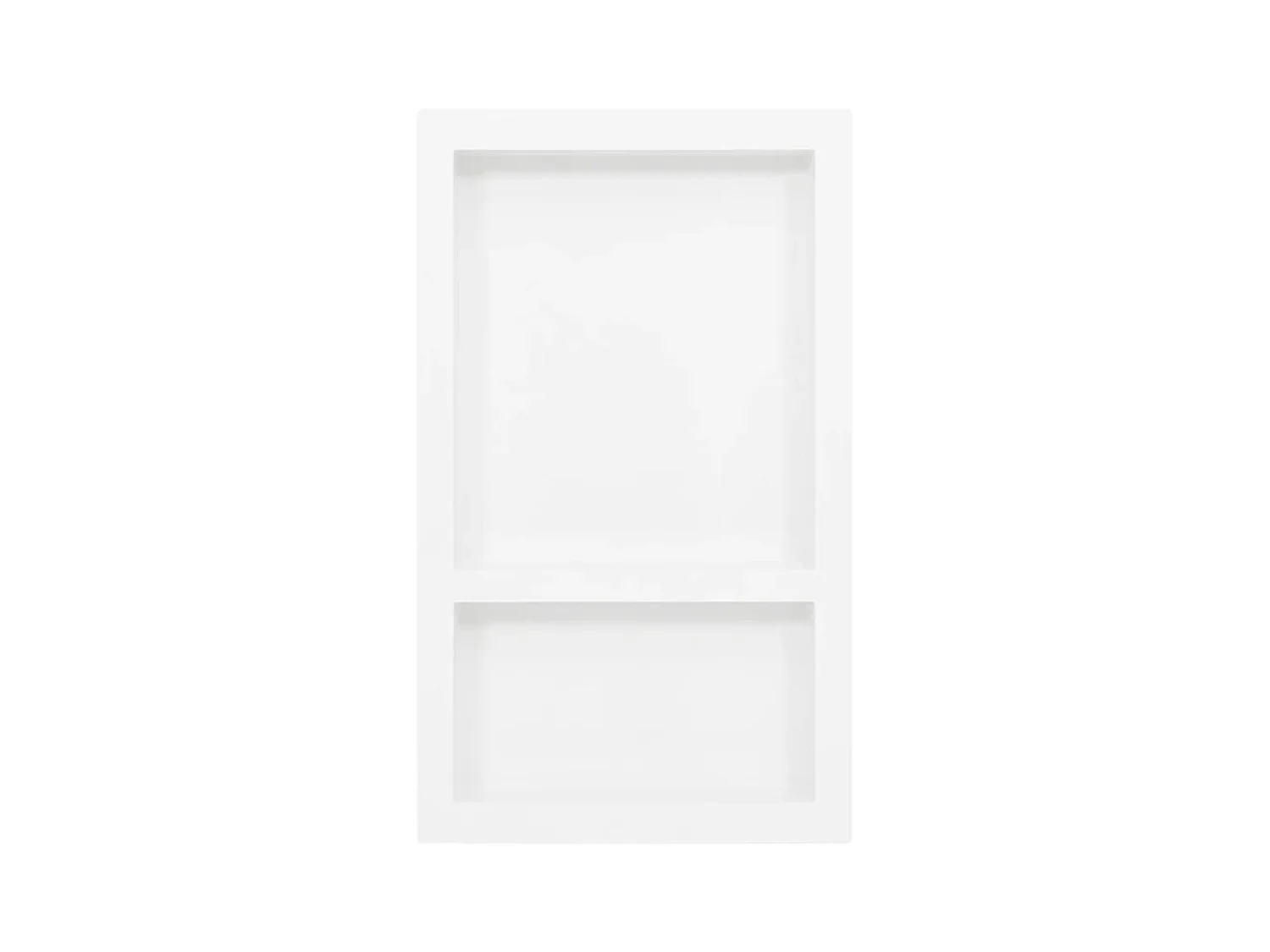 Niche de douche avec 2 compartiments Blanc brillant 41x69x9 cm FR919416