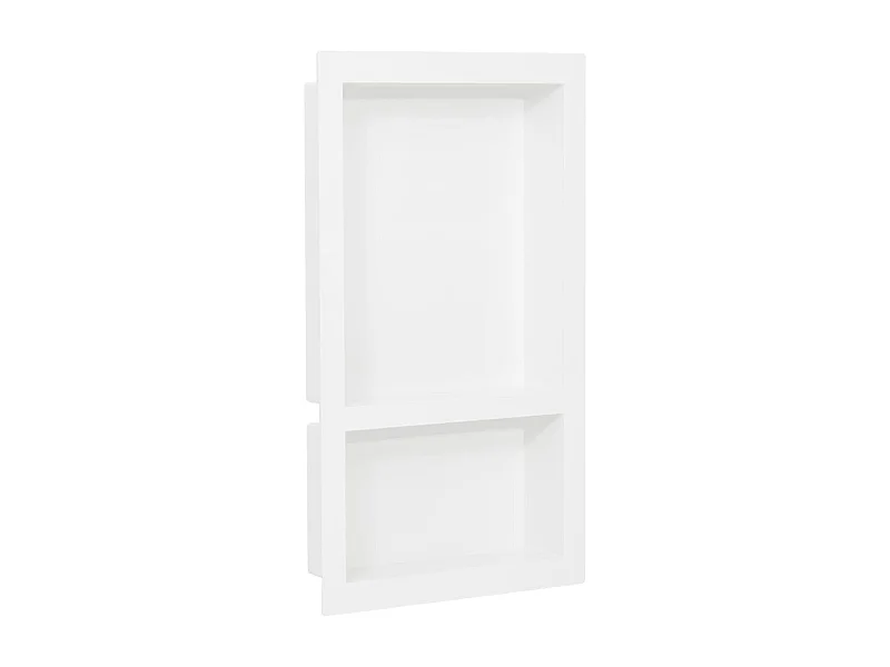 Niche de douche avec 2 compartiments Blanc brillant 41x69x9 cm FR919416