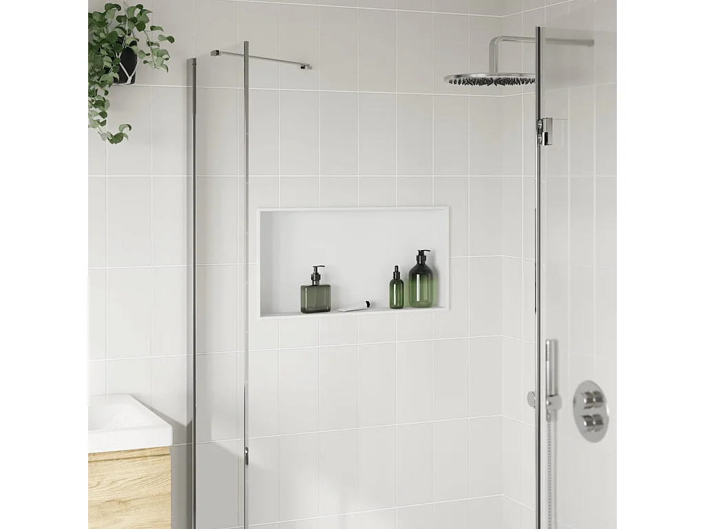 Niche de douche blanc mat 62x32x9 cm acier inoxydable FR693073