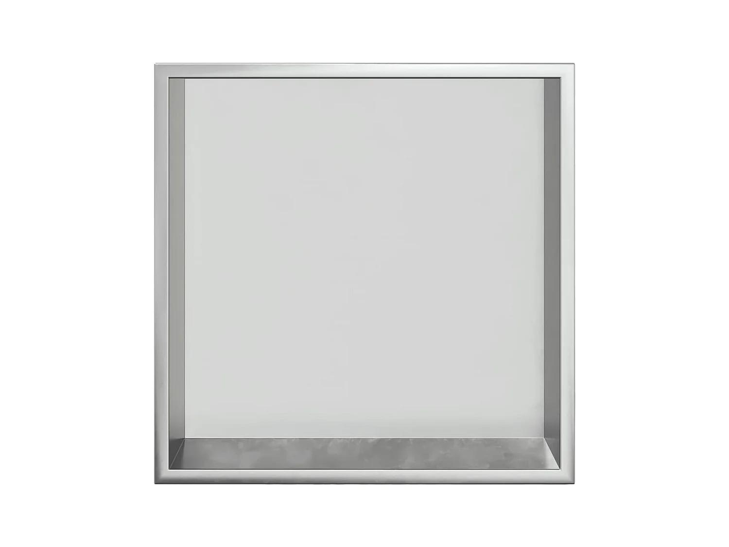 Niche de douche argenté brossé 32x32x9 cm acier inoxydable FR741128