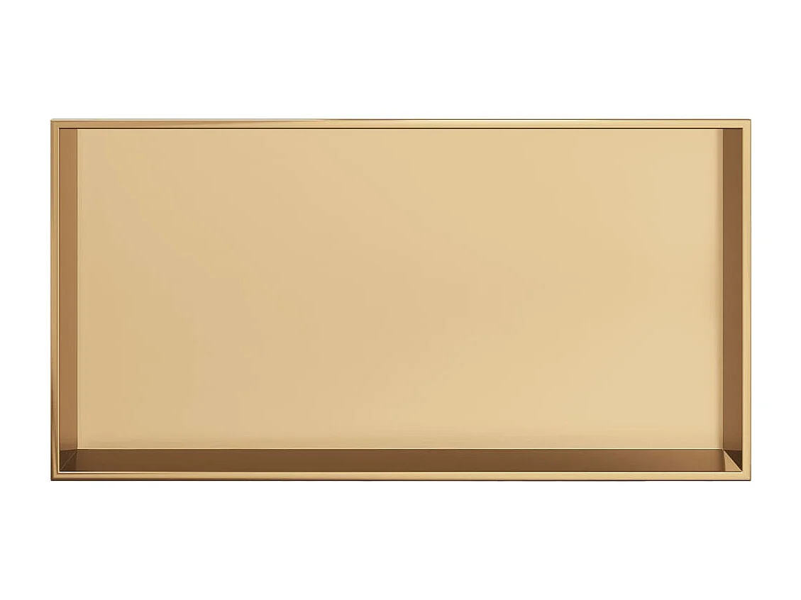 Hornacina ducha acero inoxidable dorado cepillado 62x32x9 cm ES172925