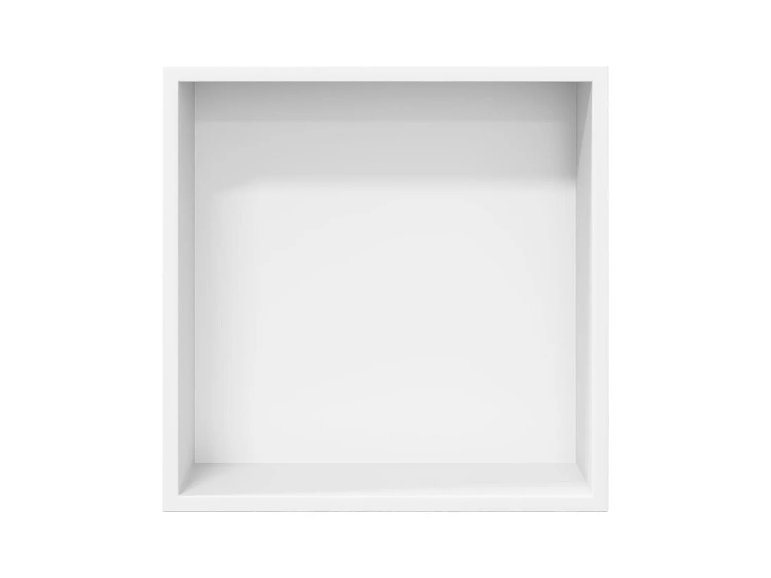 Niche de douche blanc mat 32x32x9 cm acier inoxydable FR939891