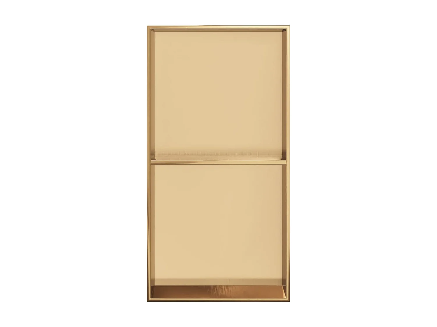 Hornacina ducha acero inoxidable dorado cepillado 32x62x9 cm ES647489