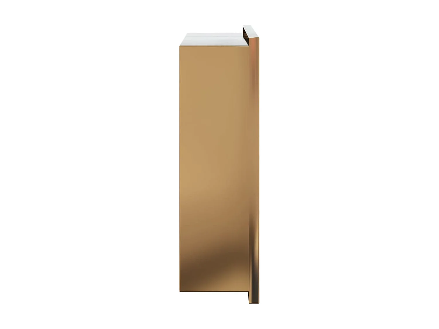 Nicho parede p/ duche 32x32x9cm aço inoxidável dourado escovada PT633931