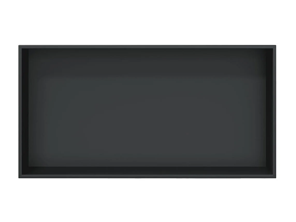 Nicho parede p/ duche 62x32x9 cm aço inoxidável preto mate PT344691