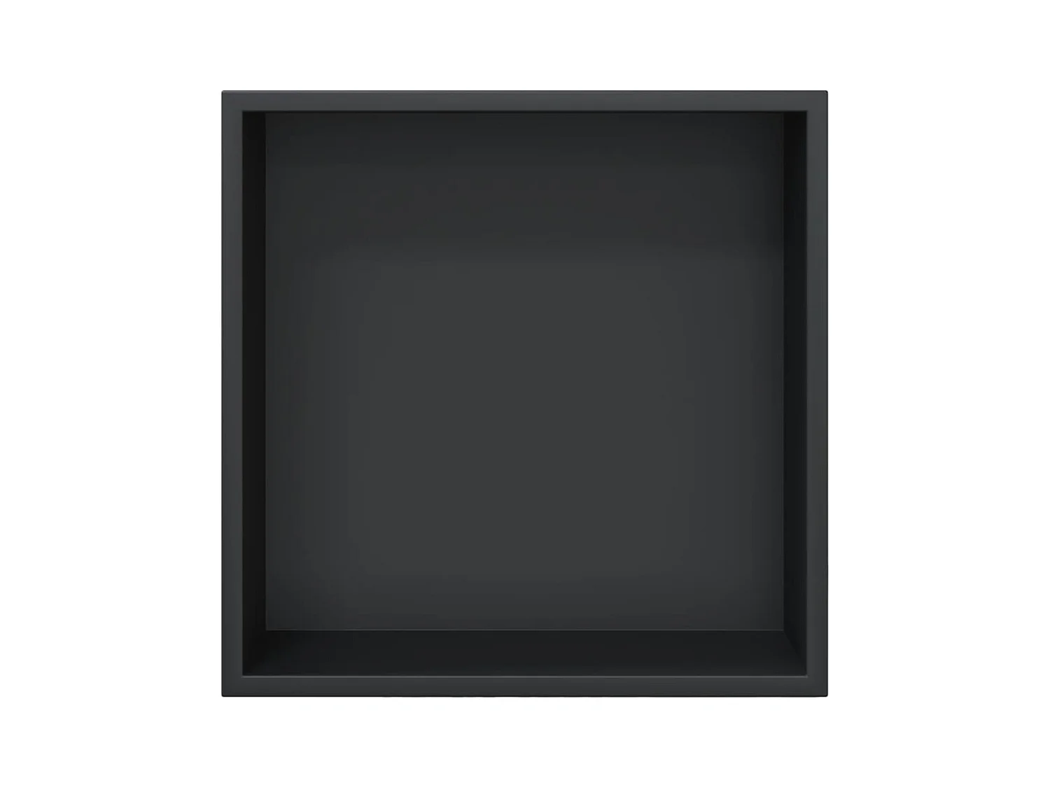 Hornacina ducha acero inoxidable negro mate 32x32x9 cm ES366069