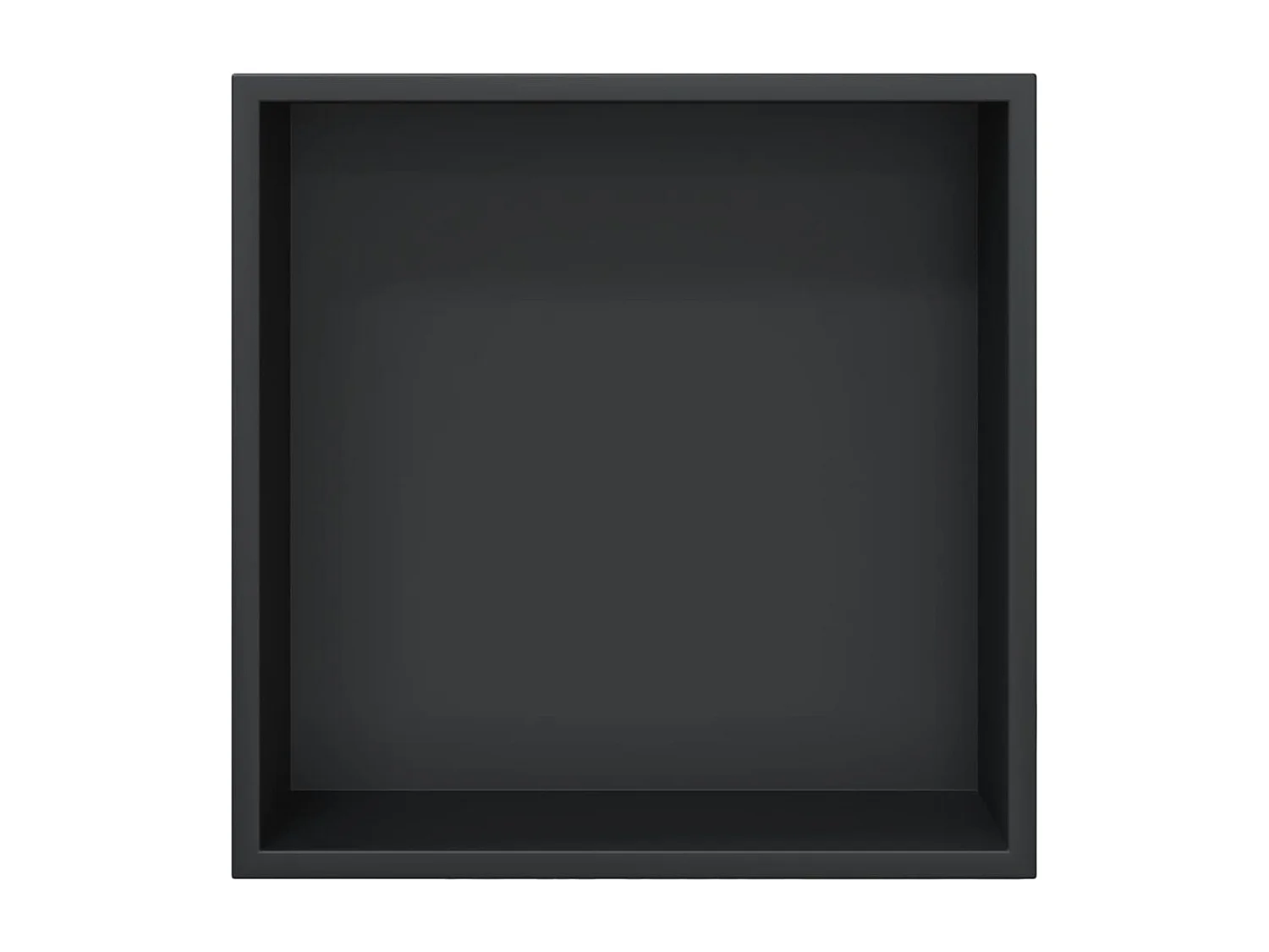 Nicho parede p/ duche 32x32x9 cm aço inoxidável preto mate PT878903