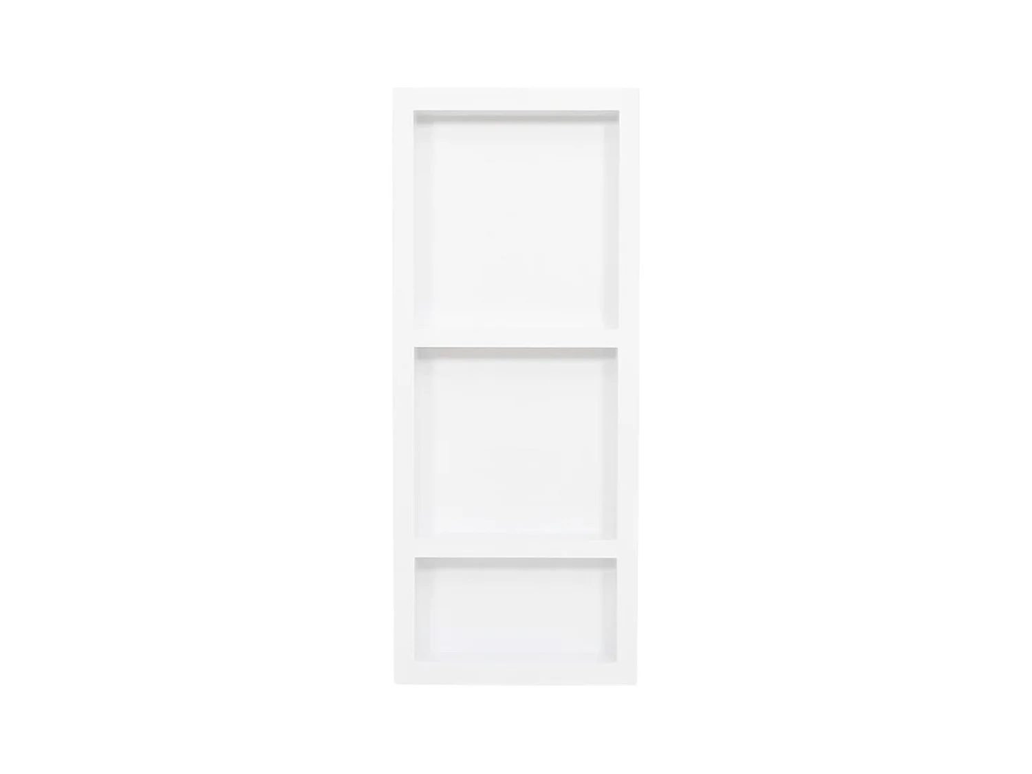 Niche de douche avec 3 compartiments Blanc mat 41x99x9 cm FR715627