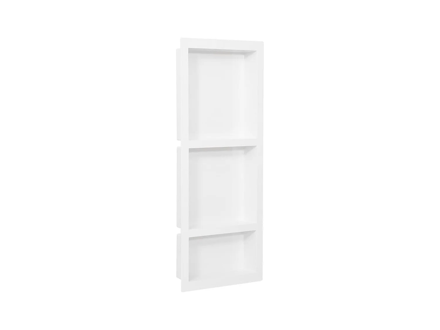 Niche de douche avec 3 compartiments Blanc mat 41x99x9 cm FR715627