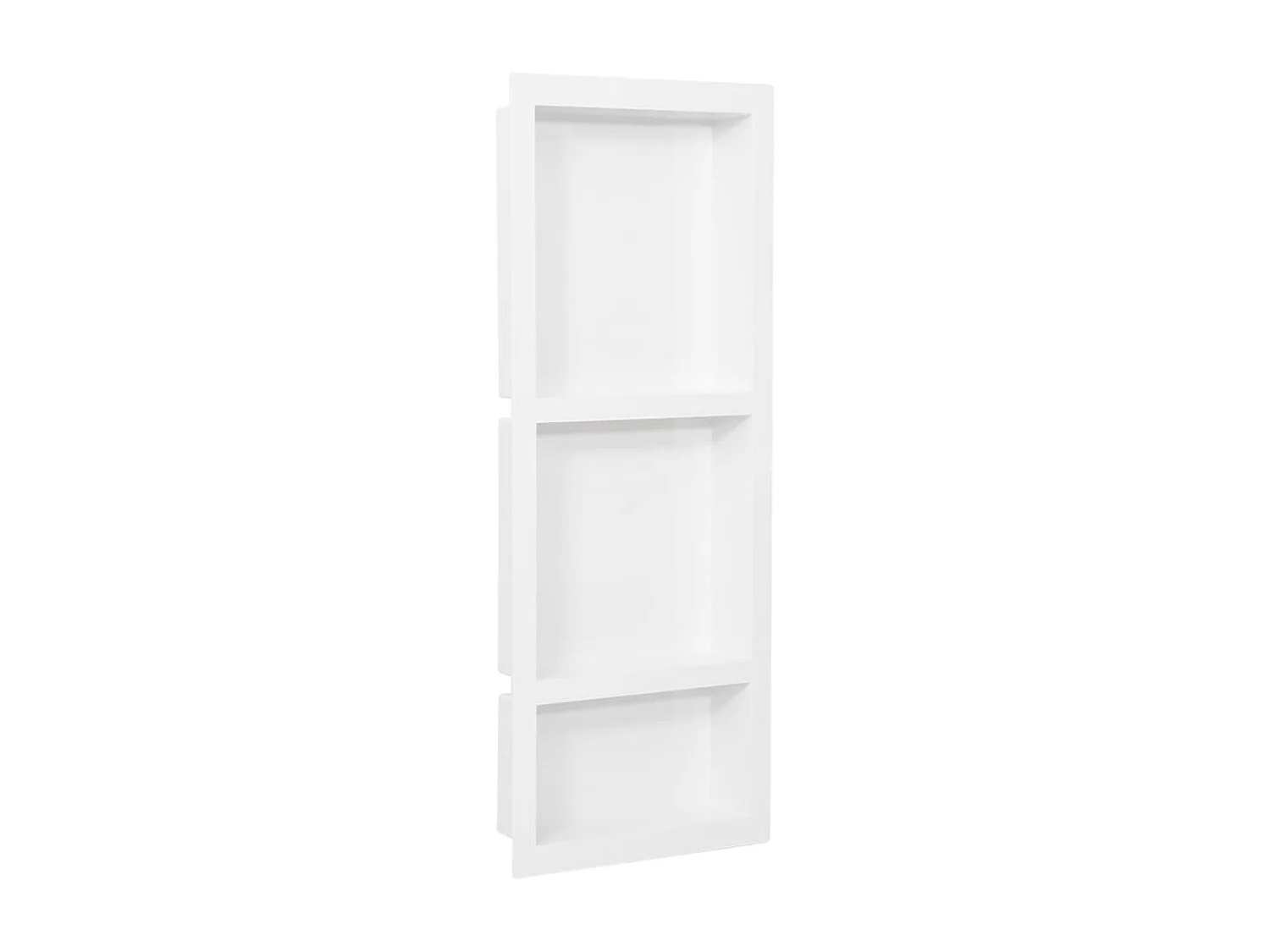 Habitáculo chuveiro c/ 3 compartimentos 41x99x9 cm branco mate PT537484