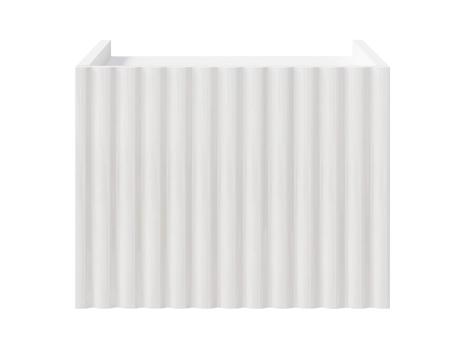 Hangend nachtkastje – hoogglans wit – 48 cm – FIORRA