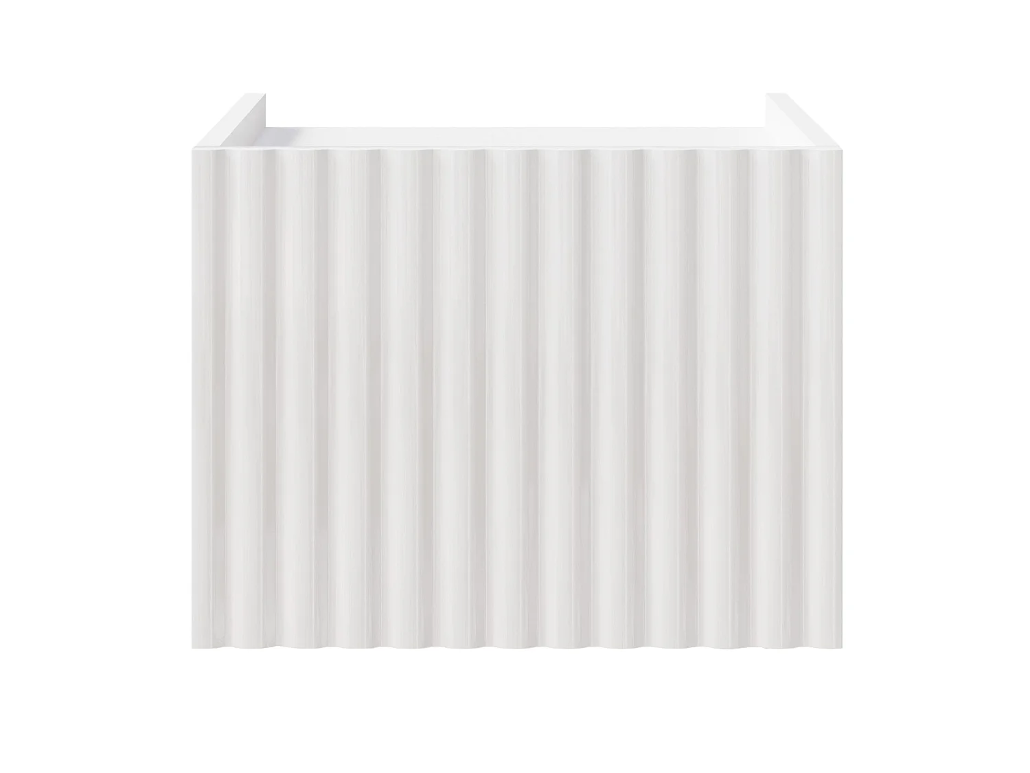 Hangend nachtkastje – hoogglans wit – 48 cm – FIORRA