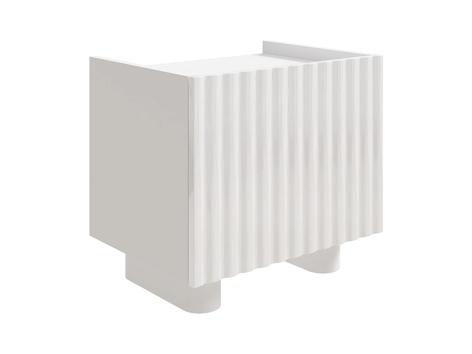 Nachtkastje – hoogglans wit – 48 cm – FIORRA