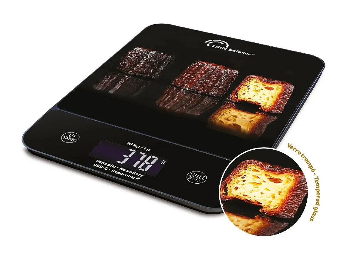 Little Balance Balance de cuisine électronique 10kg - 1g noir - 8845