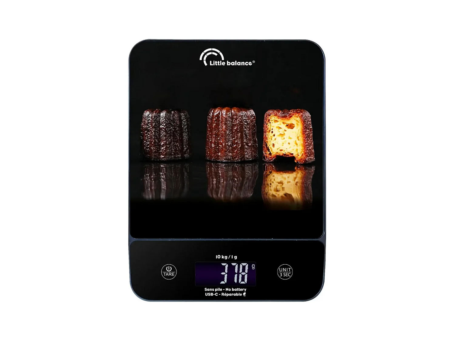 Little Balance Balance de cuisine électronique 10kg - 1g noir - 8845