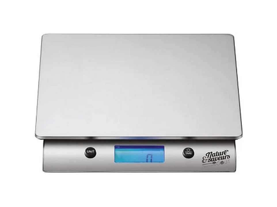Nature&saveurs Balance de cuisine électronique 10kg - 1g gris - NS-BAL.10KG