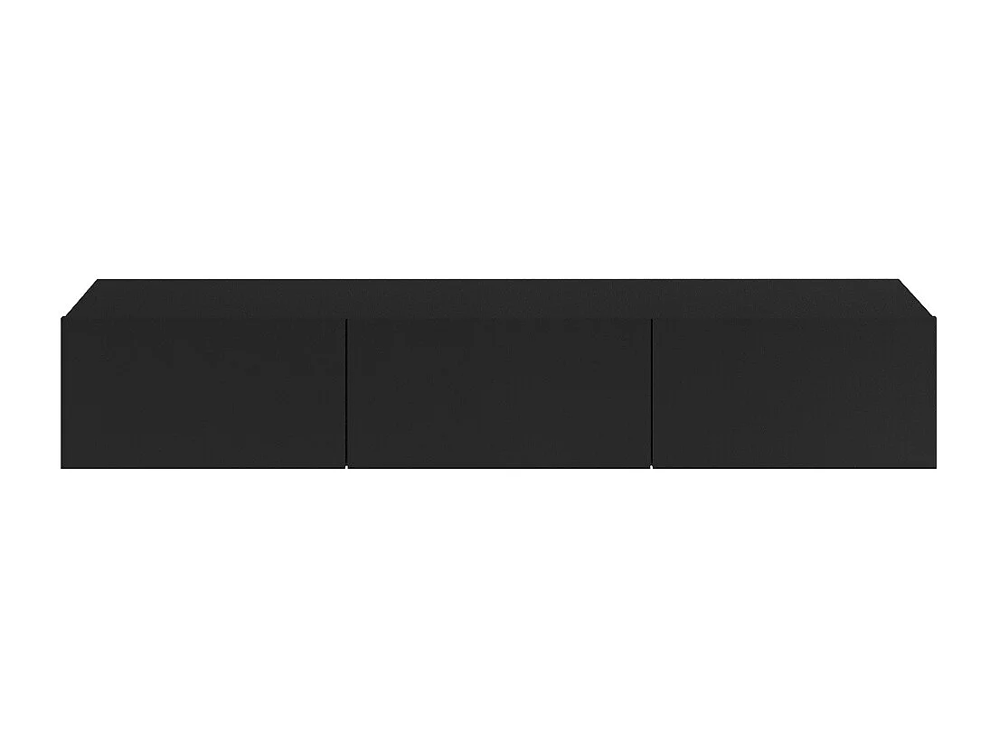 Idao Black 3-dørs væghængt tv-møbel 160 cm