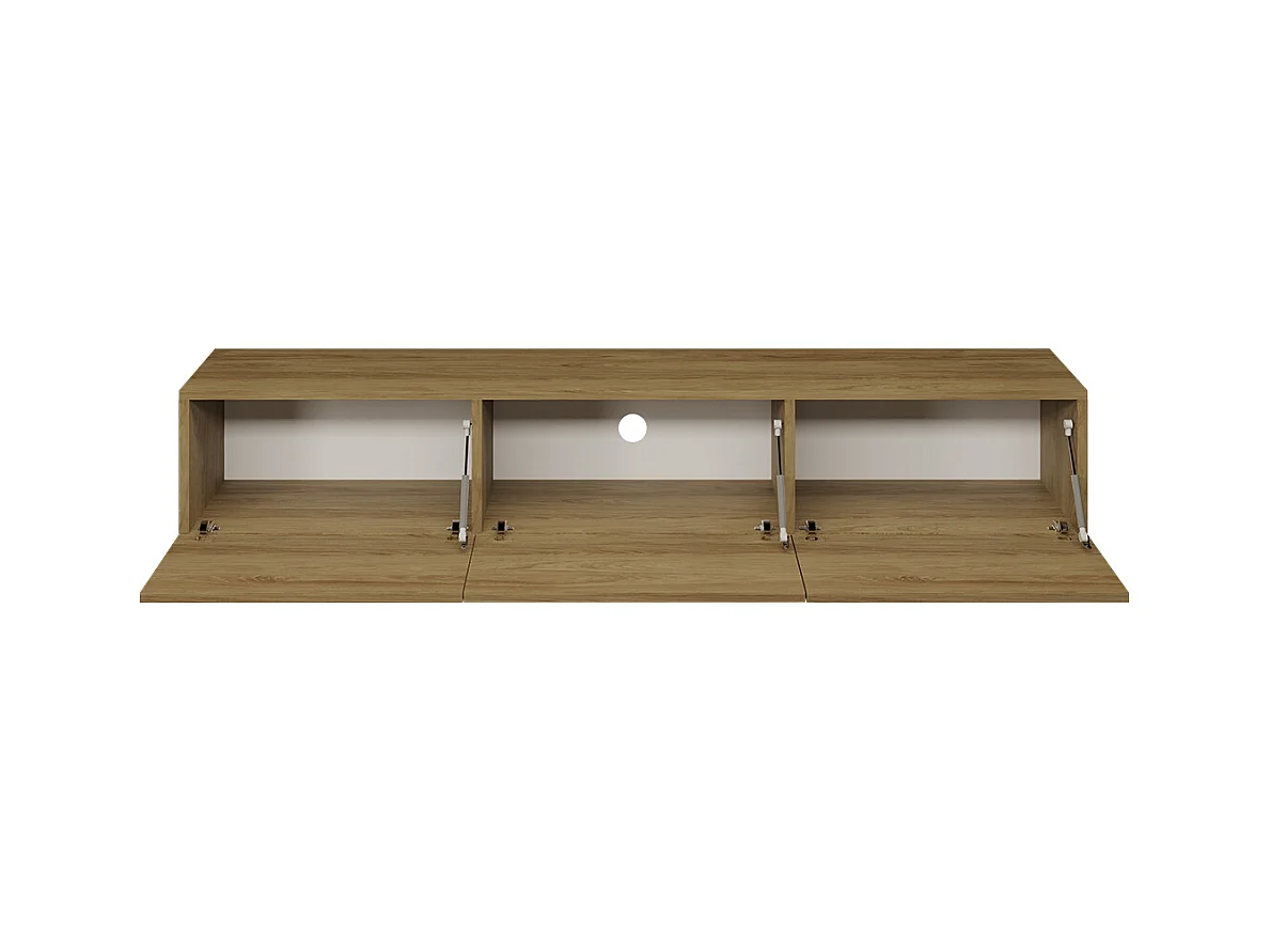 Idao Wood 3-deurs TV-element voor wandmontage 160 cm