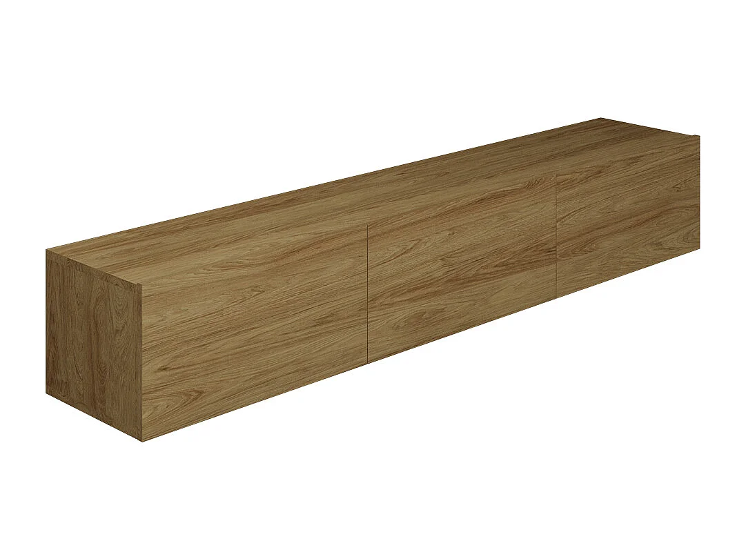 Idao Wood 3-dørs væghængt tv-møbel 160 cm