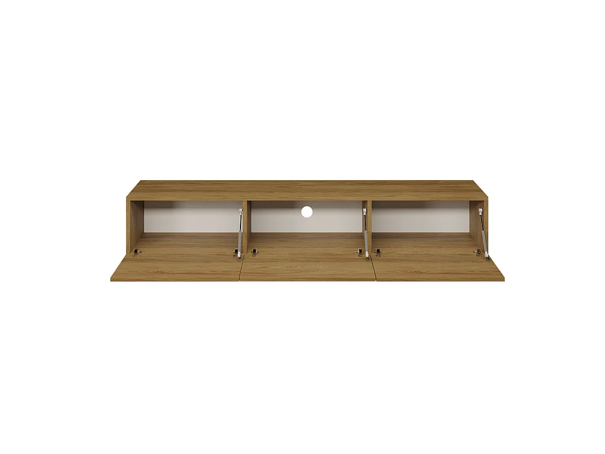 Meuble TV mural 3 portes 160 cm Idao Bois