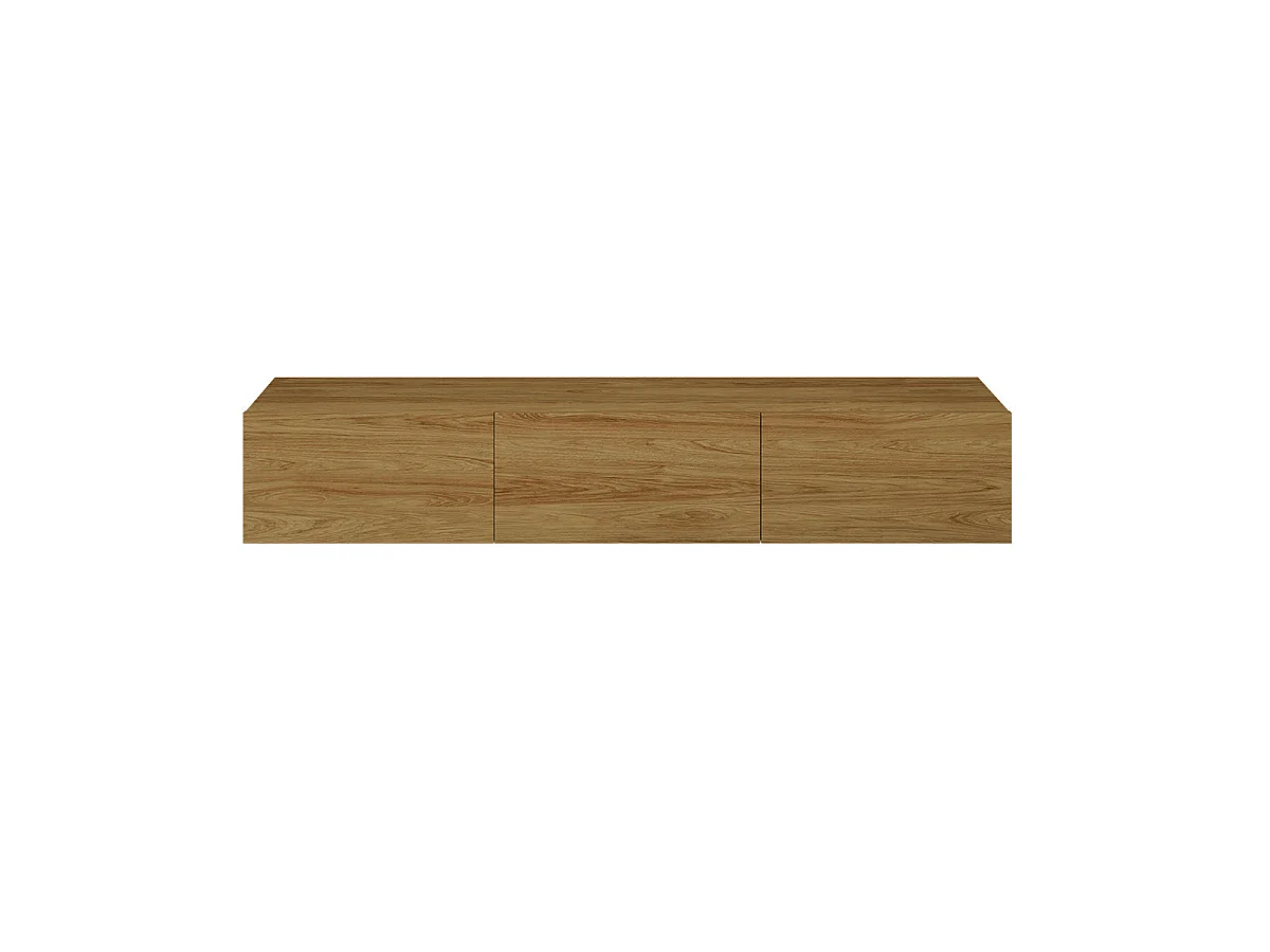 Meuble TV mural 3 portes 160 cm Idao Bois