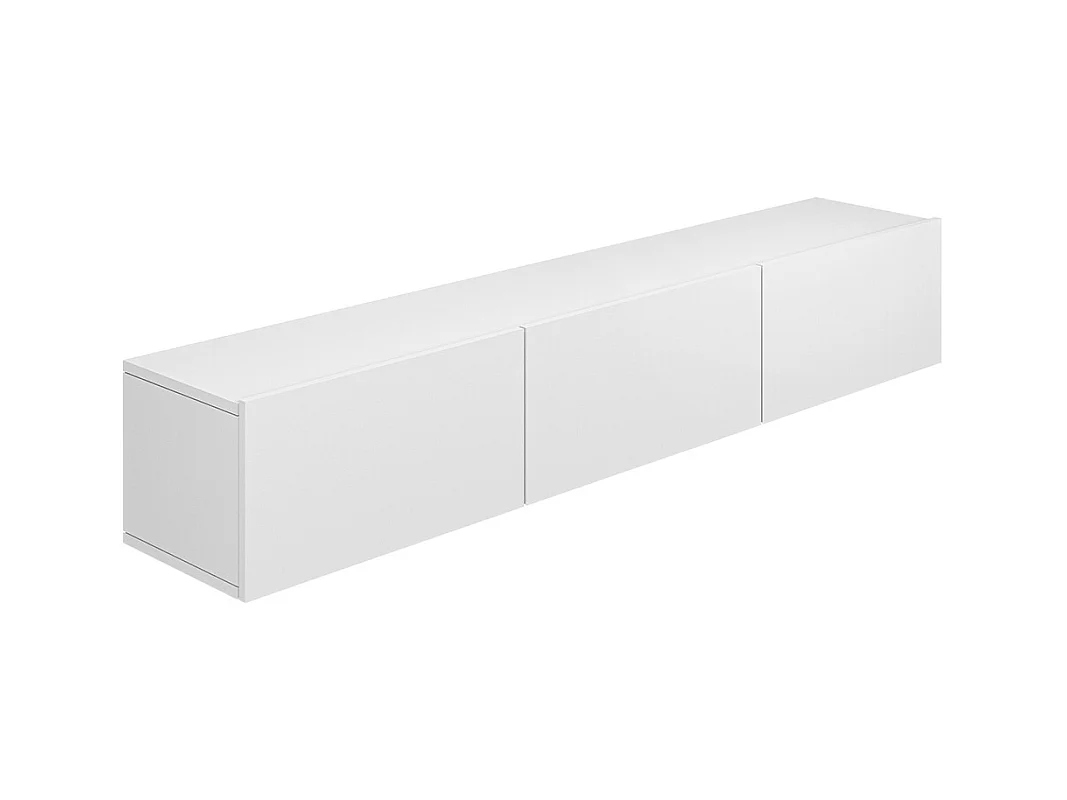 Mueble TV de pared 3 puertas 160 cm Idao Blanco