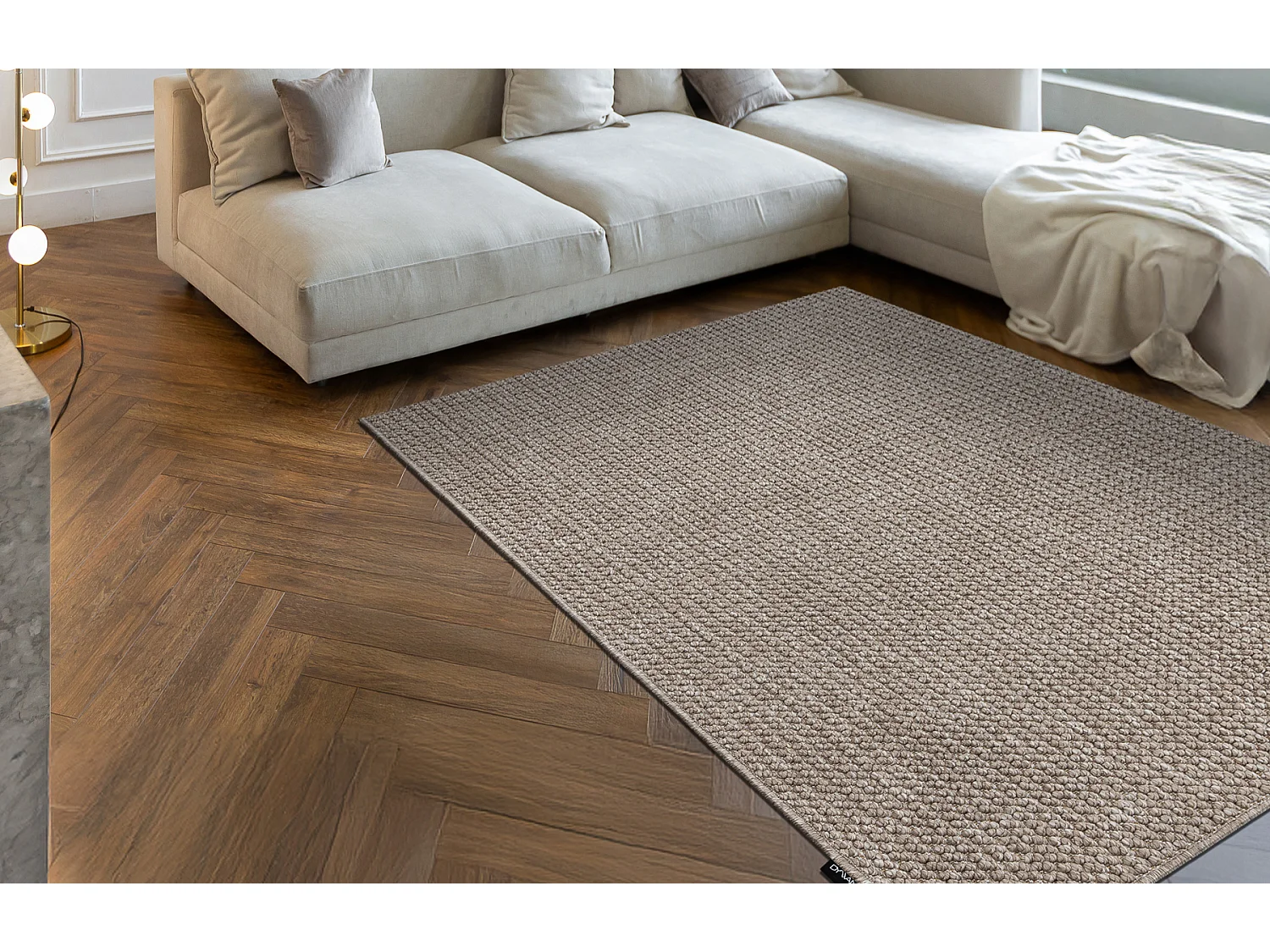 Tappeto CASABLANCA LOOP marrone, loop, morbido 300x350 cm