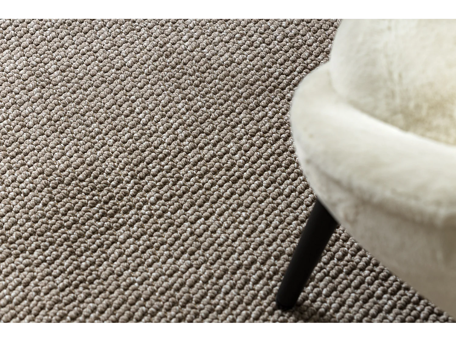 Tappeto CASABLANCA LOOP marrone, loop, morbido 80x150 cm