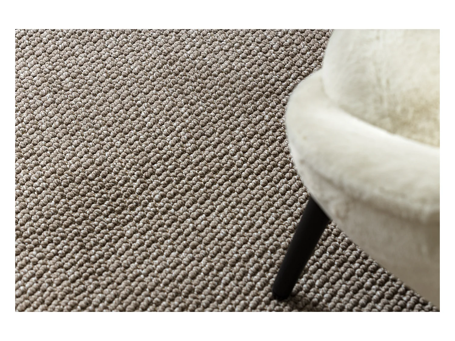 Tapis CASABLANCA LOOP marron, bouclé, doux 150x250 cm