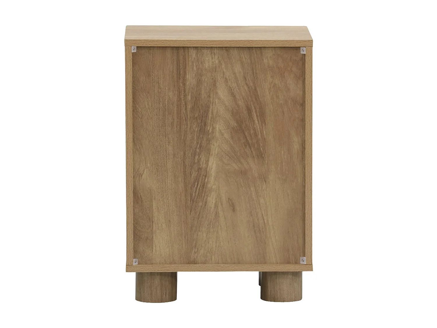 Table de chevet décor bois de manguier 1 porte réversible Pondi