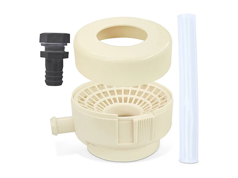Kit di collegamento alla grondaia per raccoglitore d'acqua, beige