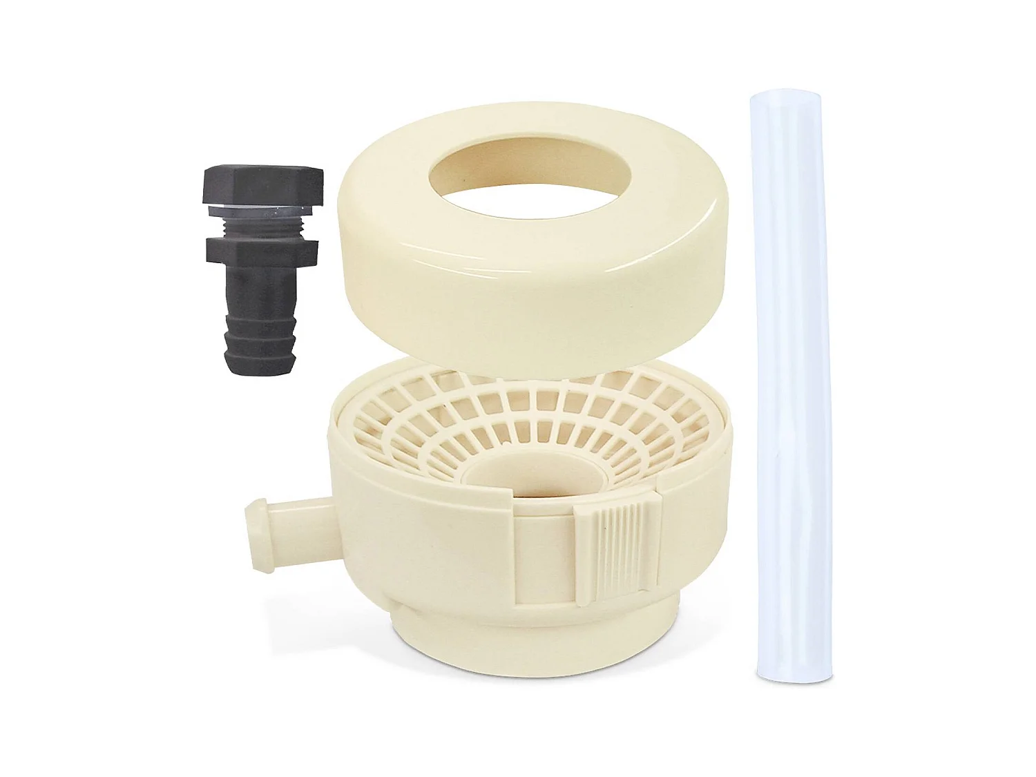 Kit di collegamento alla grondaia per raccoglitore d'acqua, beige