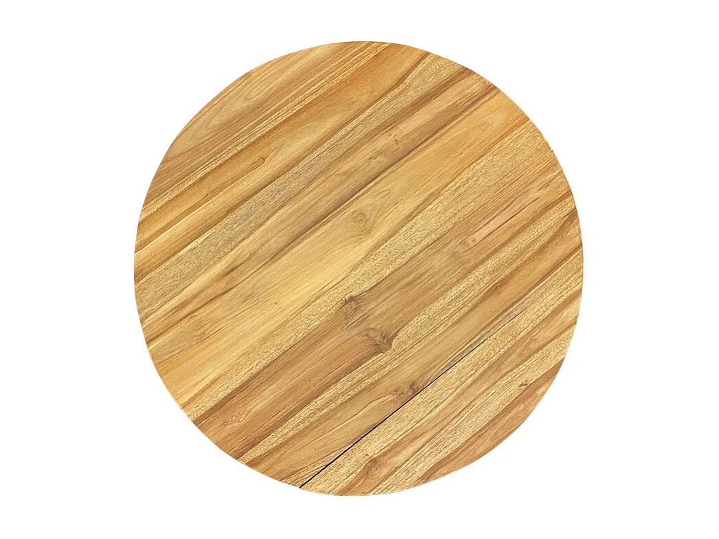 Table basse ronde 70 cm en bois de teck massif – SYLVIA