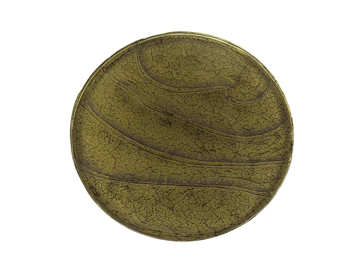 Table d’appoint en verre – antique dorée, 60 cm LAGUNA