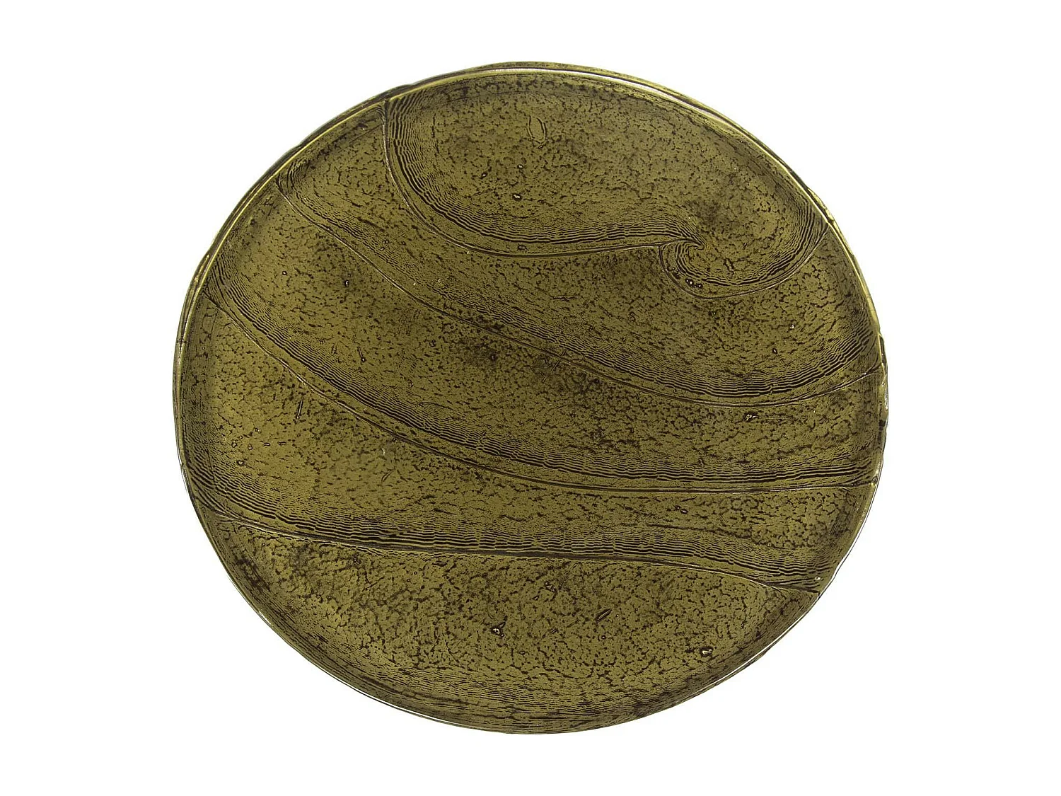 Table d’appoint en verre – antique dorée, 60 cm LAGUNA