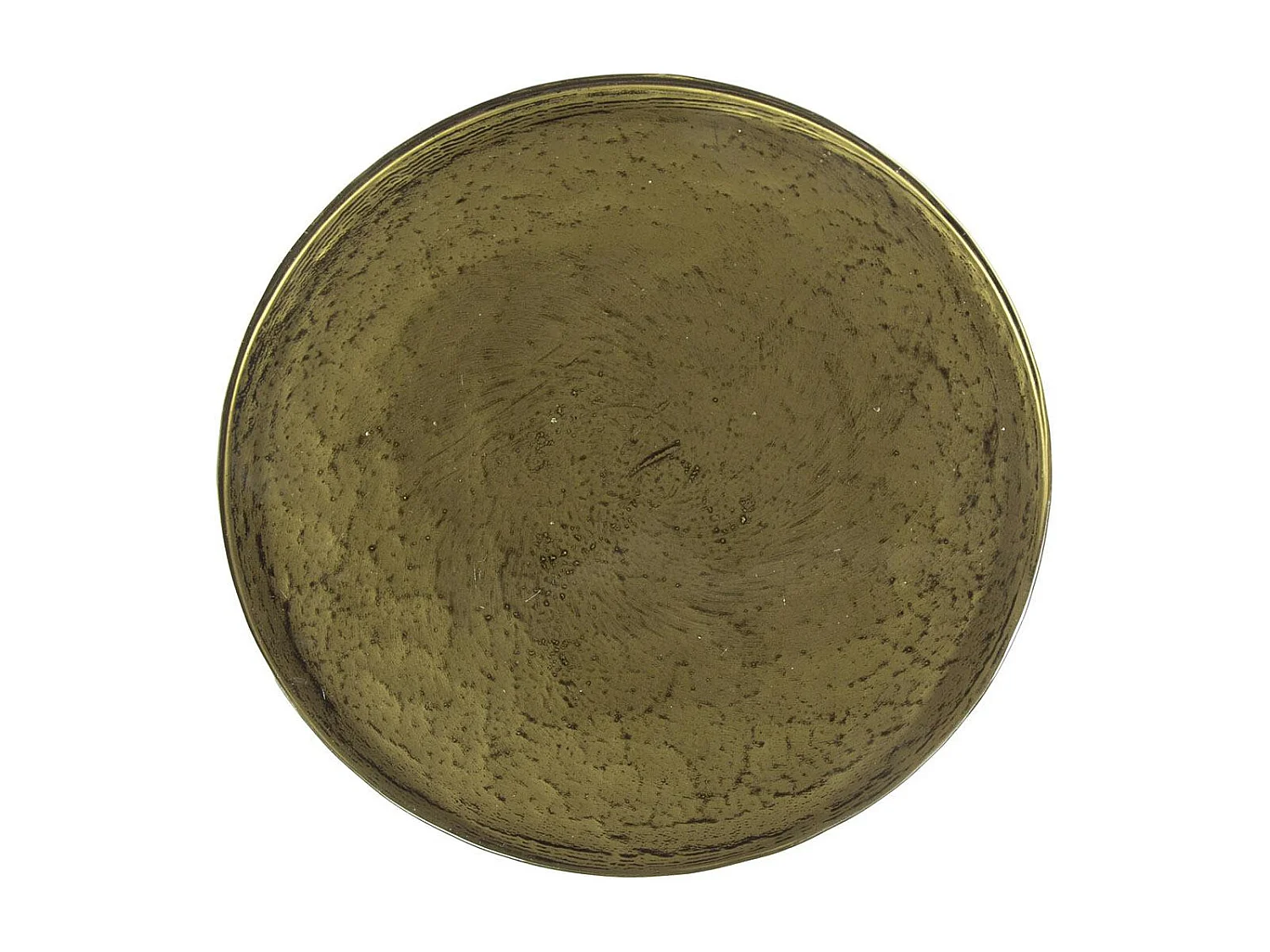 Table d’appoint en verre – antique dorée, 45 cm LAGUNA