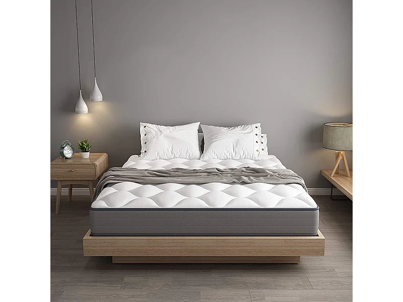 Matelas à ressorts 140 x 200 cm, 20 cm d'épaisseur, 7 zones ergonomiques