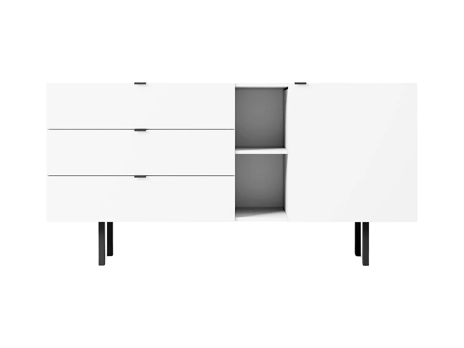 Biała komoda z szufladami Skandica MYWAY / szer. 160 cm