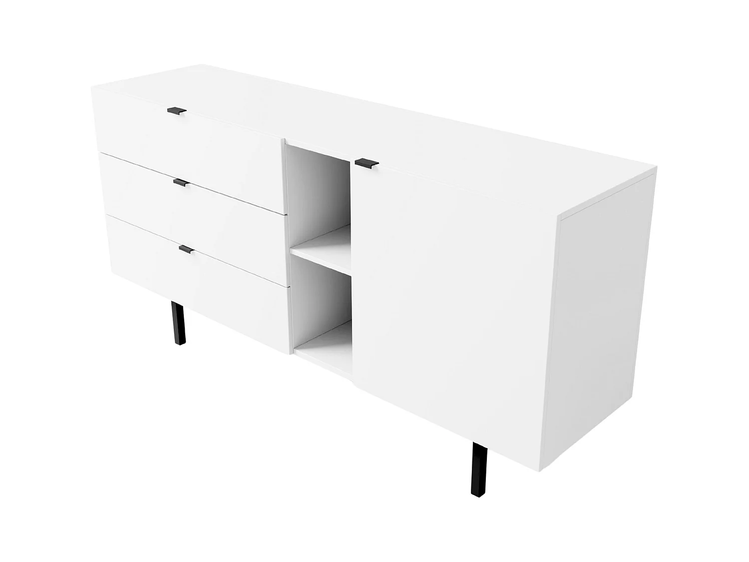 Biała komoda z szufladami Skandica MYWAY / szer. 160 cm