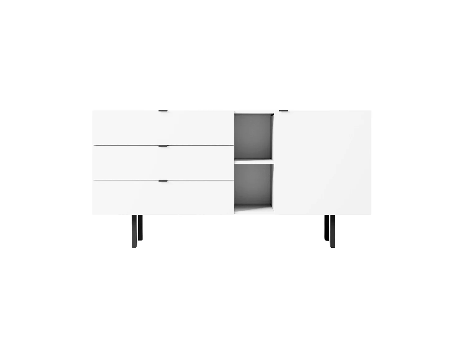 Biała komoda z szufladami Skandica MYWAY / szer. 160 cm