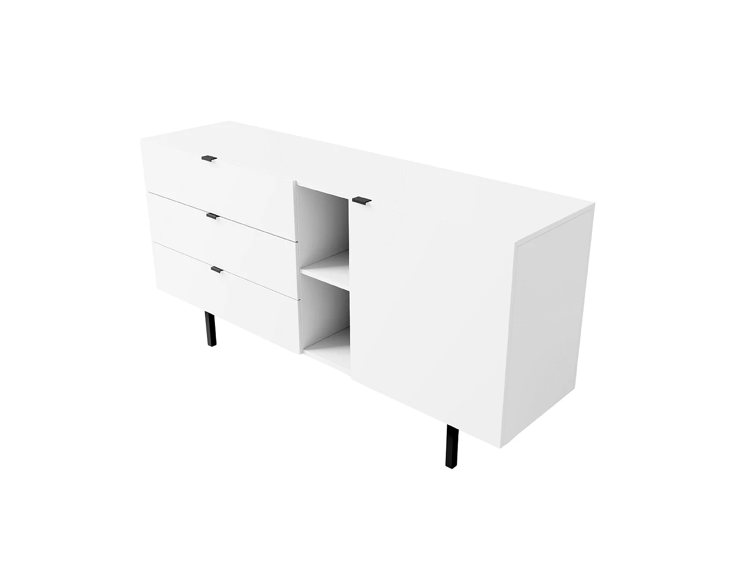 Biała komoda z szufladami Skandica MYWAY / szer. 160 cm