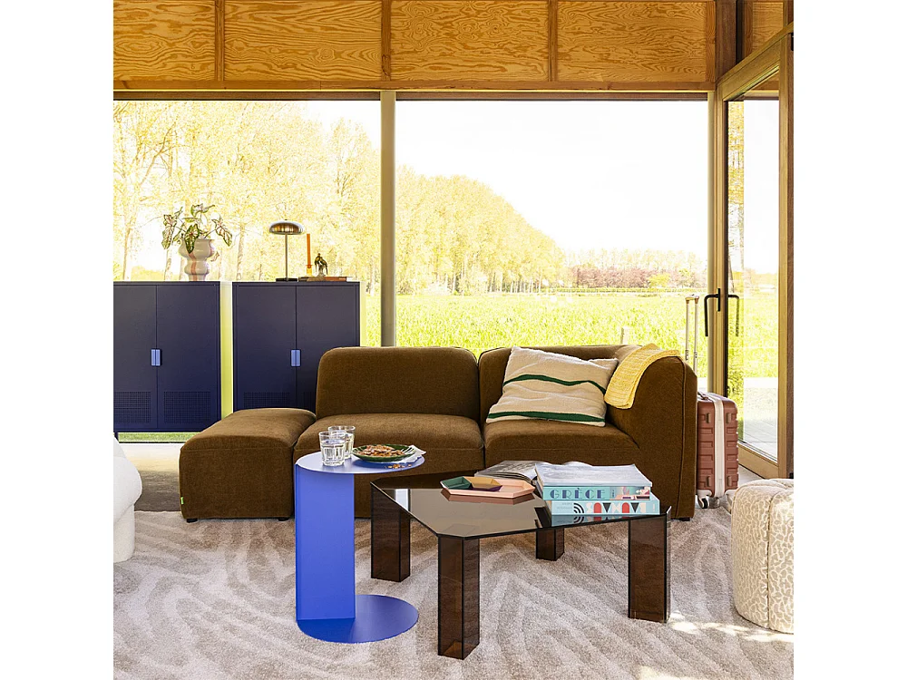 Jimy - Table d'appoint en métal H50cm - Bleu