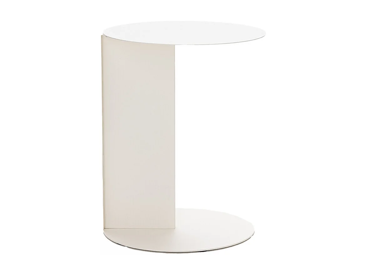 Jimy - Table d'appoint en métal H50cm - Beige