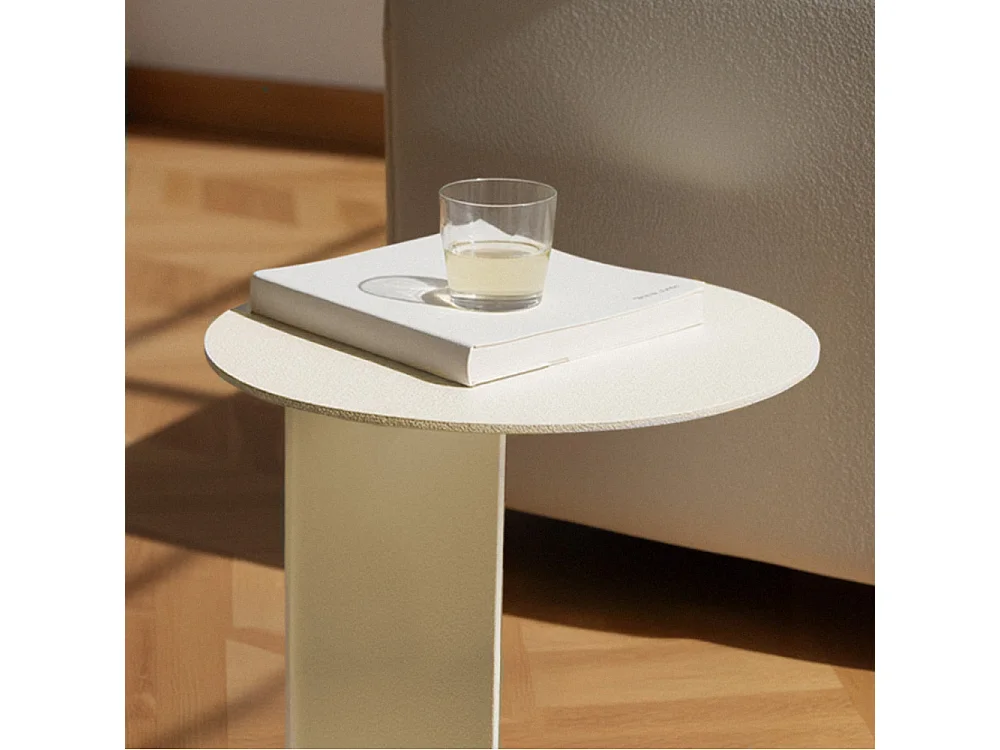 Jimy - Table d'appoint en métal H50cm - Beige