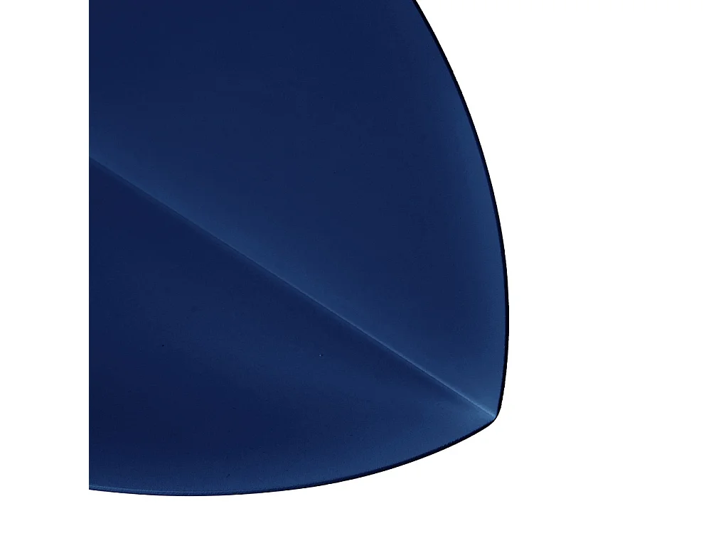 Nuagio - Lot de 2 étagères murales demi-cercle en métal L17,5cm - Bleu