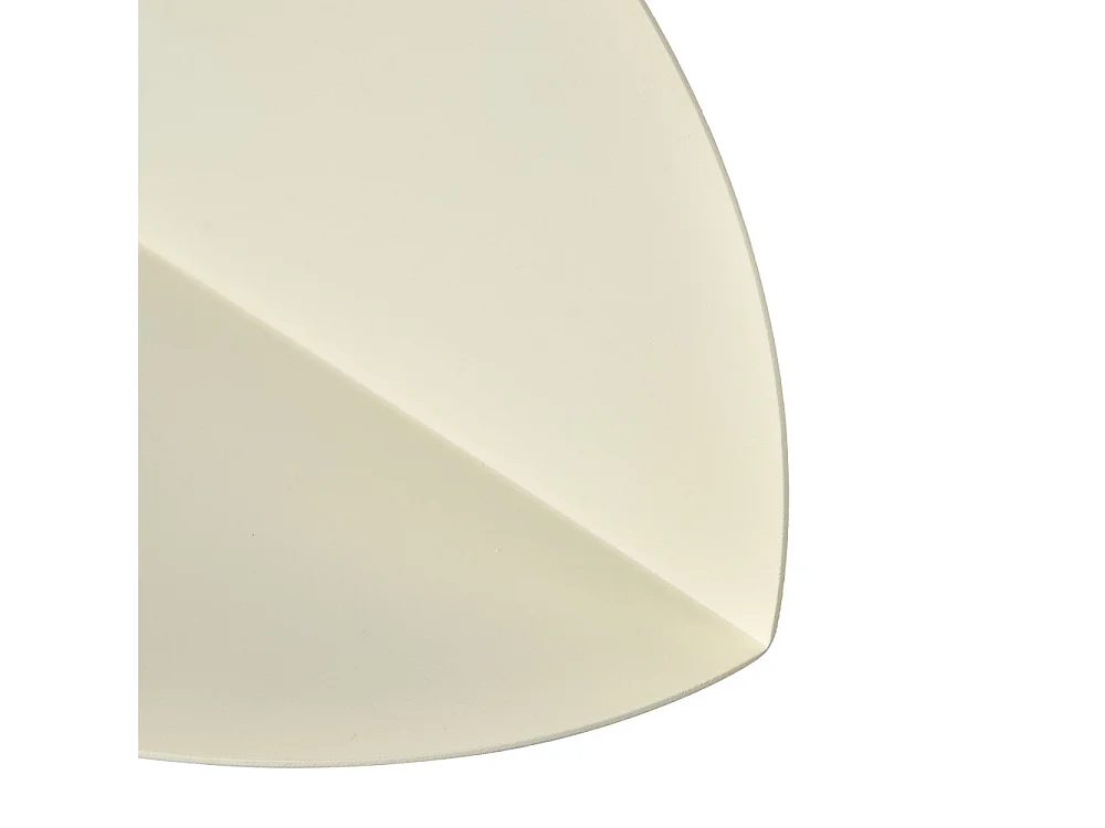 Nuagio - Lot de 2 étagères murales demi-cercle en métal L17,5cm - Beige